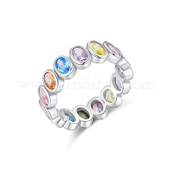 925 anello in argento sterling con zirconi cubici pavé&nbsp;FS-WGB60E4-04