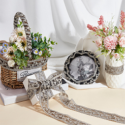 Вышитая кружевная отделка из полиэстера OCOR-WH0079-13B