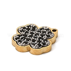 Подвески из нержавеющей стали 304 с микропаве из кубического циркония&nbsp;LS-STAS-I356-04G-07