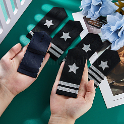 4 пара 4-х стилевых полиэстровых погон&nbsp;DIY-FH0008-99B