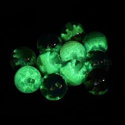 Perline reattive ai raggi UV in resina luminescente e polvere glitterata&nbsp;RE-CBA2450-01