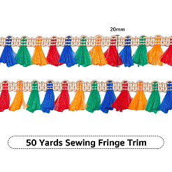 Полиэфирная лента с кисточками OCOR-WH0047-30