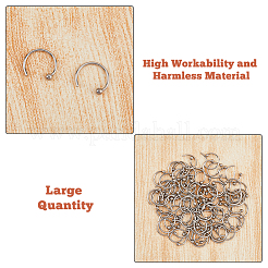 100 шт. С-образная фурнитура для амбушюров из нержавеющей стали 304 STAS-DC0011-64