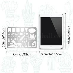 Трафареты для резки металла из нержавеющей стали DIY-WH0289-083