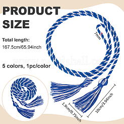 5 Stück 5 Farben Polyester-Abschlussquasten&nbsp;AJEW-BC0010-11