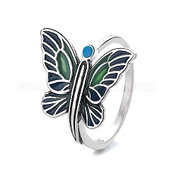 Эмалированные кольца-бабочки из сплава с регулируемыми пальцами для женщин FS-WGCFE54-01