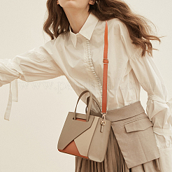 2 шт. 2-х цветные регулируемые ремни для сумки из искусственной кожи DIY-WR0003-13B