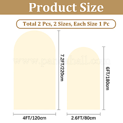 2 pieza de tela para cubrir arco de boda de poliéster de 2 estilos&nbsp;FEPA-CN0001-02B