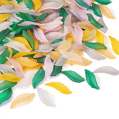100 Stück 5 Farben transparente Acrylanhänger&nbsp;MACR-TA0001-81