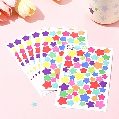 4 пакетик бумажных наклеек с рисунком в виде звезд&nbsp;AJEW-FS0001-16