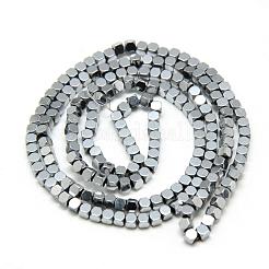 Electroplate non magnetici ematite sintetico fili di perline&nbsp;G-Q486-61D