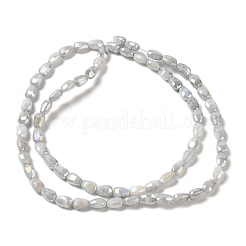 Стеклянные бусины с гальваническим покрытием &nbsp;GLAA-D013-05