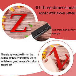 Acrylspiegel Wandaufkleber Aufkleber&nbsp;DIY-CN0001-13B-Z