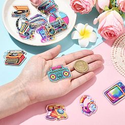 26шт 13 стиля непрозрачные акриловые подвески&nbsp;OACR-CJ0002-15