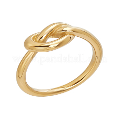 1 шт. кольца-узлы из нержавеющей стали для женщин&nbsp;RJEW-LP0001-21