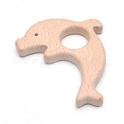 Неокрашенные бука большие подвески WOOD-Q031-02-LF