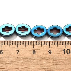 Гальванические нити из синтетических немагнитных гематитовых бусин&nbsp;G-L613-Z01-02A