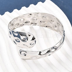 Браслет-манжета и кольцо из кованого железа в форме змеи&nbsp;SJEW-G085-01P