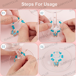 Стеклянные бокалы из стекла&nbsp;AJEW-SC00001