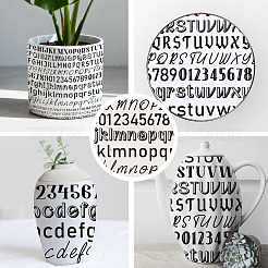 Decalcomanie in carta ceramica&nbsp;DIY-WH0729-093