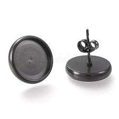 Серьги-гвоздики из нержавеющей стали 304 STAS-I162-02E-B