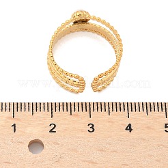 6 шт. набор из 6 колец-манжет из нержавеющей стали 304: овальных RJEW-P092-09G-M