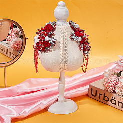 Accessori ornamentali floreali in poliestere&nbsp;DIY-WH0740-35B