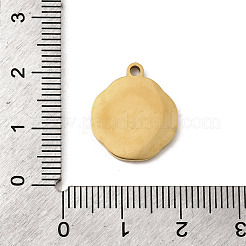 Подвески из нержавеющей стали 304 с эмалью&nbsp;STAS-I335-04G-06