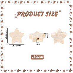 150 шт деревянные бусины&nbsp;WOOD-PH0003-38