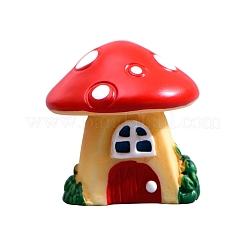 樹脂ミニチュア装飾品  マイクロランドスケープホームドールハウスアクセサリー  小道具の装飾のふりをする  キノコ  レッド  26~27mm&nbsp;PW-WG1049B-02