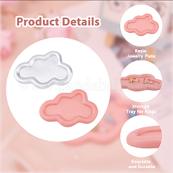 2шт 2-х цветная пластина из смолы для украшений AJEW-DC0001-51