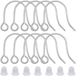 20 шт. крючки для сережек из хирургической нержавеющей стали 316&nbsp;STAS-BBC0008-55P