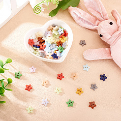 80 шт. фарфоровые пуговицы с 2 отверстиями PORC-PJ0001-02B