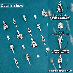 4 стиль подвески из сплава в тибетском стиле FIND-FG0001-92