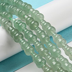Естественный зеленый авантюрин бисер нитей G-C039-A09