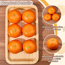 Decoraciones de exhibición de plástico naranja&nbsp;DJEW-CN0001-47C