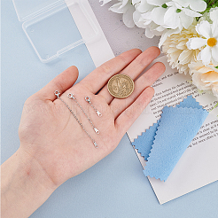 3 шт. 925 удлинителя кабельной цепи из стерлингового серебра AJEW-BC0007-62P