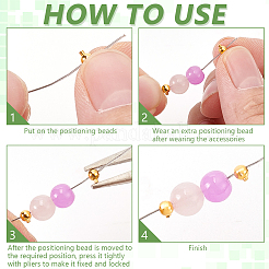 8 шт. бусины-обжимки из стерлингового серебра&nbsp;STER-BC0002-67G