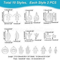20 шт. 10 подвески из нержавеющей стали 201 STAS-DC0009-95