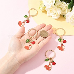 5 шт. брелки из эмалированного сплава&nbsp;KEYC-YW00246