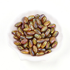 Переливающиеся непрозрачные акриловые бусины с УФ-покрытием&nbsp;OACR-T028-33