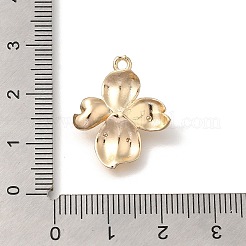 Цветок стойки обшивки латунь микро проложить Цирконом подвески&nbsp;KK-S399-04B