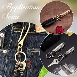 9 шт. 9 стиля застежки-скобы из сплава и латуни с D-образным кольцом KK-SC0006-36