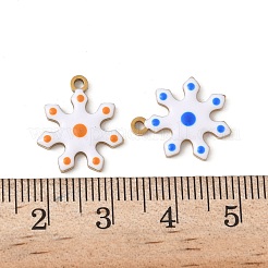 Рождественские эмалевые подвески из нержавеющей стали 304 STAS-Z153-01G-01