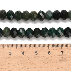 Природные моховой агат бисер нитей&nbsp;G-C259-A03-5x8mm