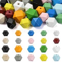 20pcs 10 Farben Holzperlen&nbsp;WOOD-FS0002-57