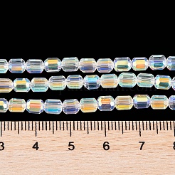 Стеклянные бусины с гальваническим покрытием  EGLA-D031-01-02