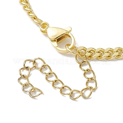 Braccialetti a catena barbazzale in ottone per donna uomo&nbsp;BJEW-JB10273