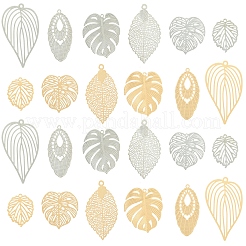 24шт 12 стиля латунные подвески KKC-FS0001-01