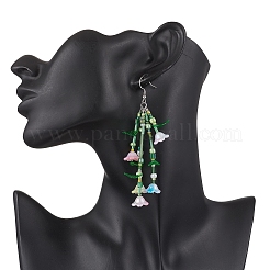 Болтающие серьги из стекла&nbsp;EJEW-TA00678